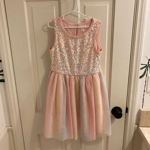 Cat and Jack size 7/8 pink sequin dress.
